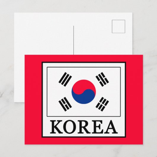 Korea Postkarte (Vorne/Hinten)