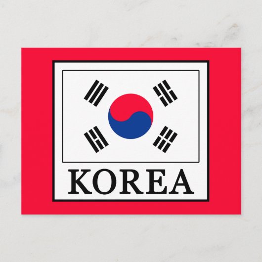 Korea Postkarte (Vorderseite)