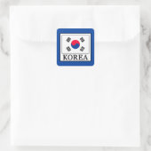 Korea Quadratischer Aufkleber (Tasche)