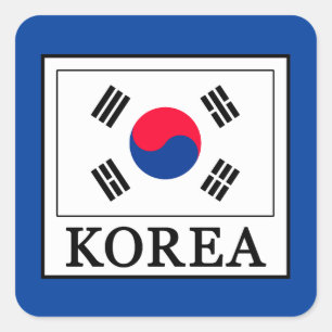 Korea Quadratischer Aufkleber
