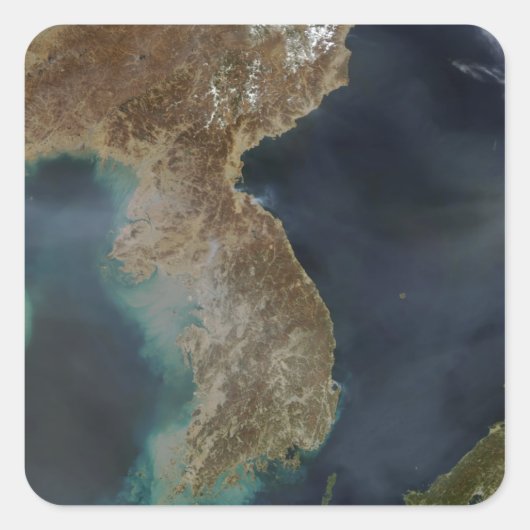 Korea Quadratischer Aufkleber (Vorderseite)