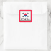 Korea Quadratischer Aufkleber (Tasche)