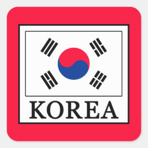 Korea Quadratischer Aufkleber