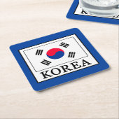 Korea Rechteckiger Pappuntersetzer (angewinkelt)