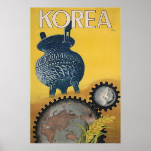 Korea Reiseplakat Seoul Kunst Koreanischer Druck Poster