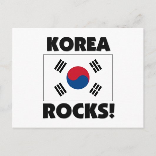 Korea Rocks Postkarte (Vorderseite)