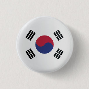Korea Round-Icon-Flagge Button