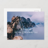 Korea Seoraksan Bergpostkarte für Postüberquerung Postkarte (Vorne/Hinten)