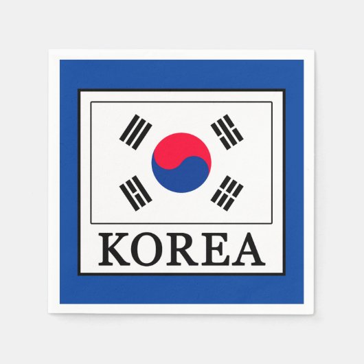 Korea Serviette (Vorderseite)
