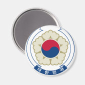 Korea South Emblem Magnet (Vorderseite/Rückseite)