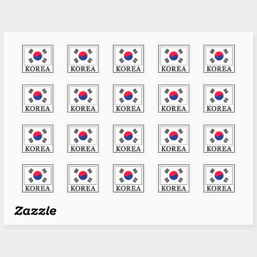 Korea Sticker (Blatt)
