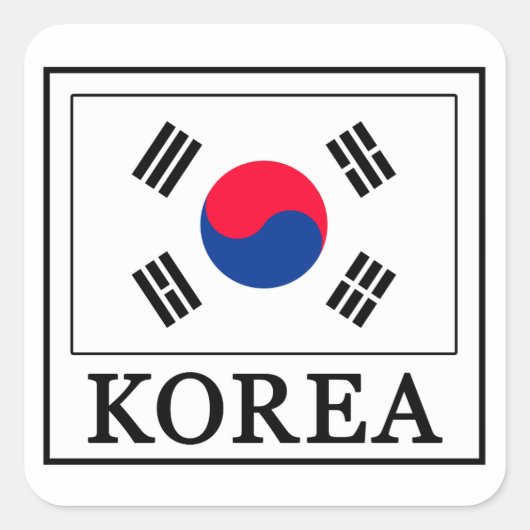 Korea Sticker (Vorderseite)