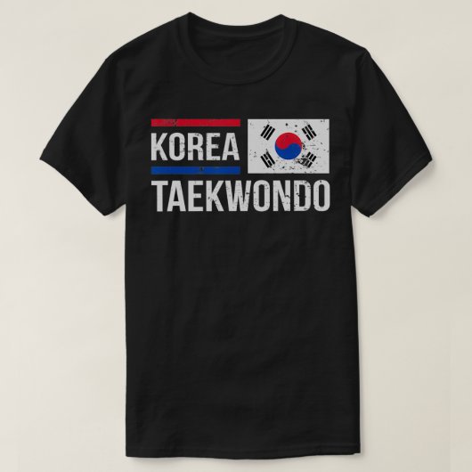 Korea Taekwondo Martial Arts Training Sparring T-Shirt (Design vorne)