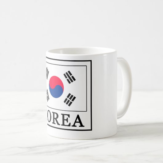 Korea-Tasse Kaffeetasse (VorderseiteRechts)