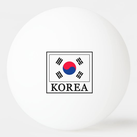 Korea Tischtennisball (Vorderseite)