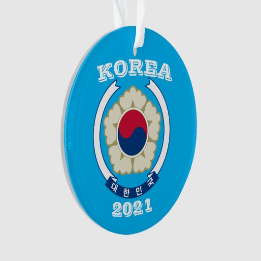 Korea Trip Weihnachtsschmuck Ornament (Vorderseite)