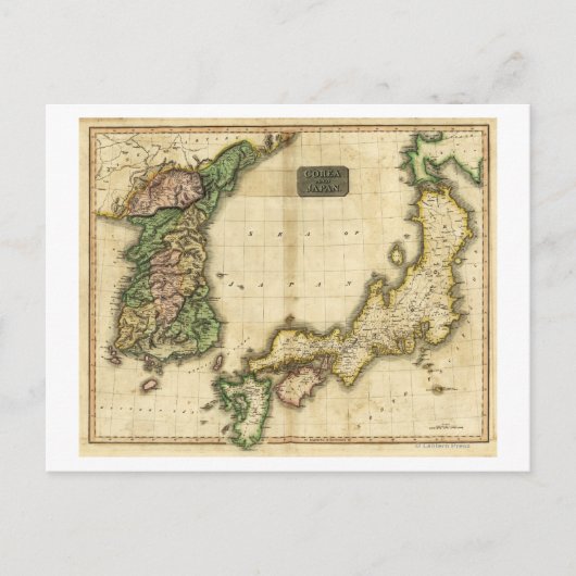 Korea und JapanPanoramakarte Korea und Japan Postkarte (Vorderseite)