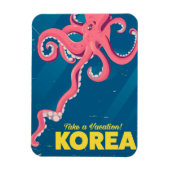 Korea-Urlaubs-Plakat Magnet (Vertikal)