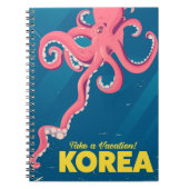 Korea-Urlaubsposter Notizblock (Vorderseite)