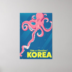 Korea Vacation Poster Leinwanddruck