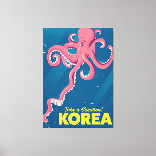 Korea Vacation Poster Leinwanddruck (Vorderseite)