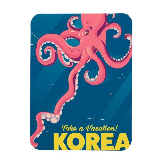 Korea Vacation Poster Magnet (Vertikal)