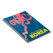 Korea Vacation Poster Notizblock (Rechte Seite)