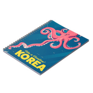 Korea Vacation Poster Notizblock