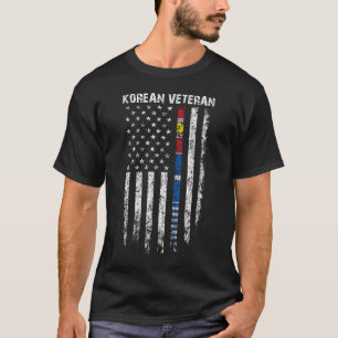 Korea Veteran Flag T - Shirt Koreakrieg Vet Shirts