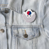 Korea Vibes: Eine Botschaft des Friedens Button (Beispiel)