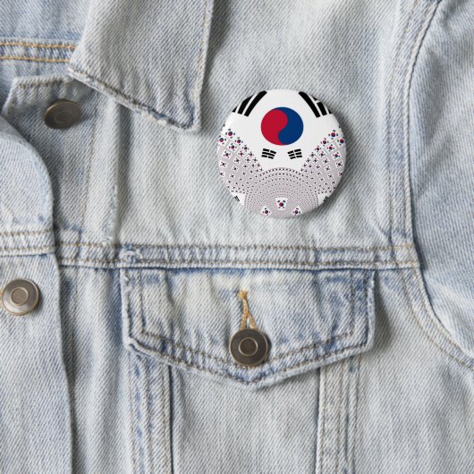 Korea Vibes: Eine Botschaft des Friedens Button (Beispiel)