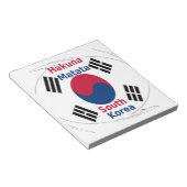 Korea Vibes: Eine Botschaft des Friedens Notizblock (angewinkelt)