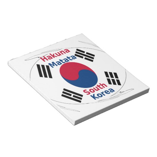 Korea Vibes: Eine Botschaft des Friedens Notizblock (angewinkelt)
