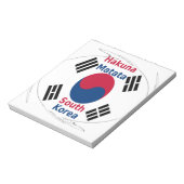 Korea Vibes: Eine Botschaft des Friedens Notizblock (Rotiert)