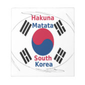 Korea Vibes: Eine Botschaft des Friedens Notizblock (Vorderseite)