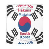 Korea Vibes: Eine Botschaft des Friedens Notizblock (Vorderseite)