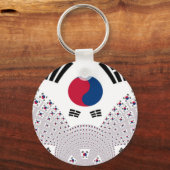 Korea Vibes: Eine Botschaft des Friedens Schlüsselanhänger (Vorderseite)