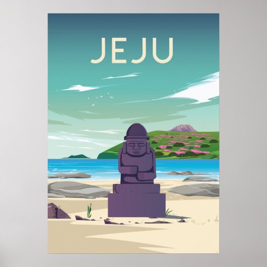 Korea Vintage Reiseplakatkunst Poster (Vorne)