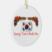 Korea-Weihnachten Keramikornament (Rechts)