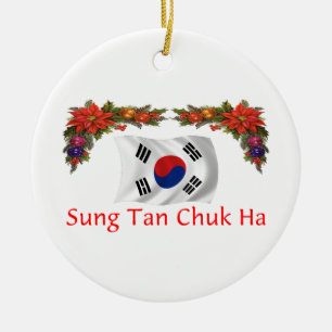 Korea-Weihnachten Keramikornament