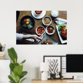 Koreakfermentierte Lebensmittel Kimchi Poster (Heimbüro)