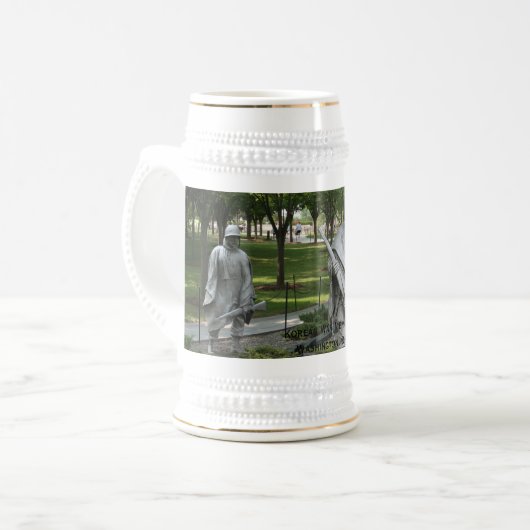Koreakrieg-Denkmal Bierglas (Vorderseite Links)