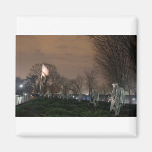 Koreakrieg-Erinnerungswashington-Monumentnacht Magnet