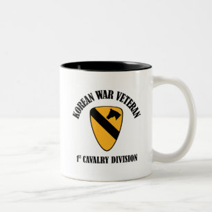 Koreakrieg-Veteran - 1. Cav Zweifarbige Tasse
