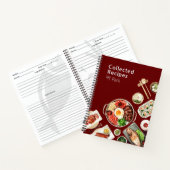 Korean Cuisine Recipe Journal - Dunkelrot Notizblock (Innenseite)