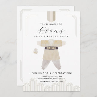 Korean Dol First Birthday Hanbok Invitation Einladung