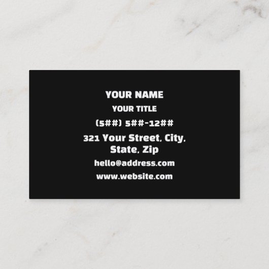 Korean Drama 드라마 Korea Hangul Language Visitenkarte (Rückseite)