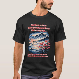 Korean ein Bild – Schöne AI-Fehlkommunikation In T-Shirt