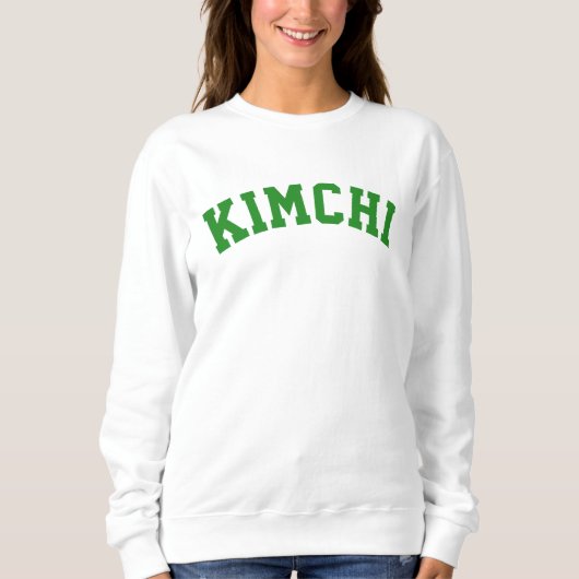 Korean Famous Food Kimchi | Forest Green Sweatshirt (Vorderseite)