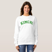 Korean Famous Food Kimchi | Forest Green Sweatshirt (Vorne ganz)